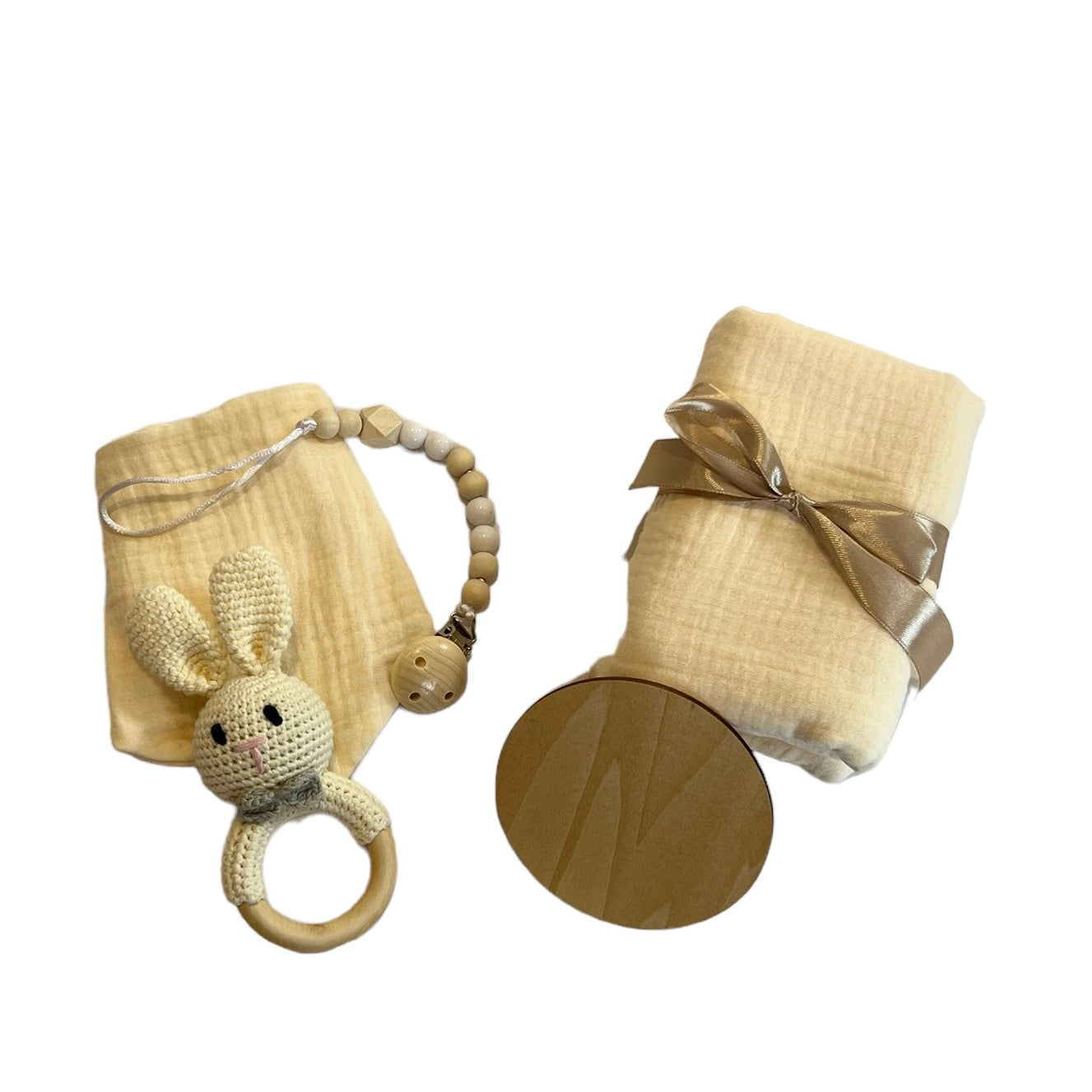 Coffret cadeau naissance bébé beige