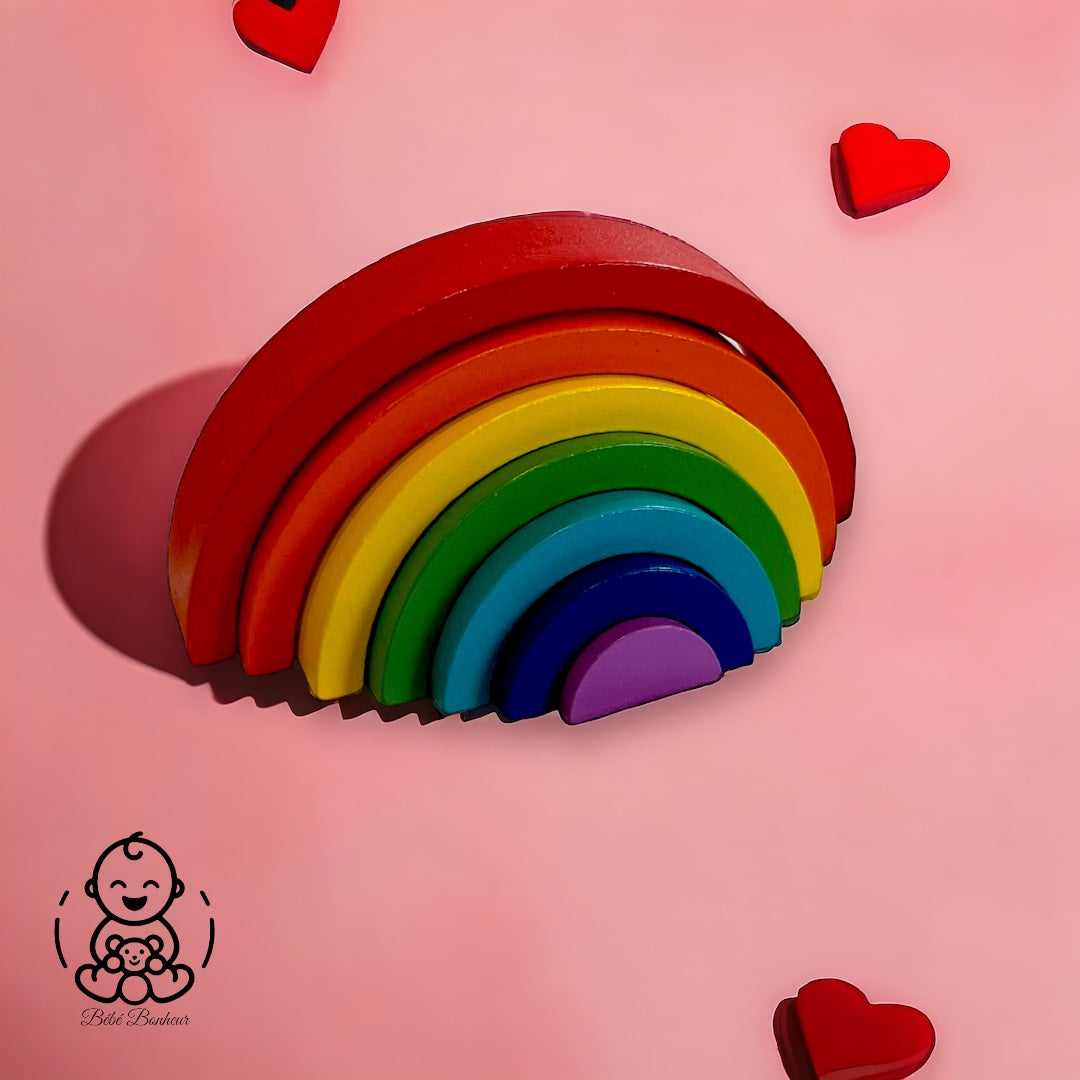 Arc-en-ciel bois